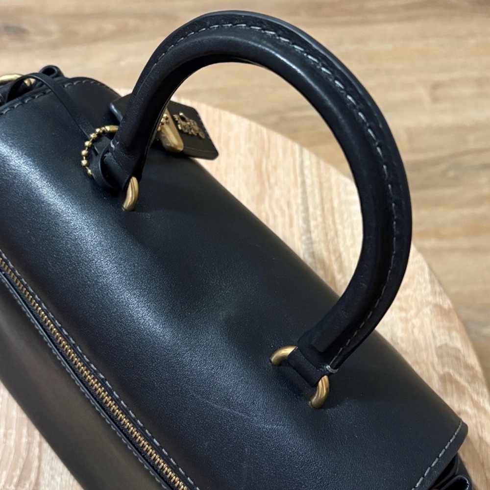 Coach Slouchy Rogue Top Handle Bag Black - Picture 4 of 11
